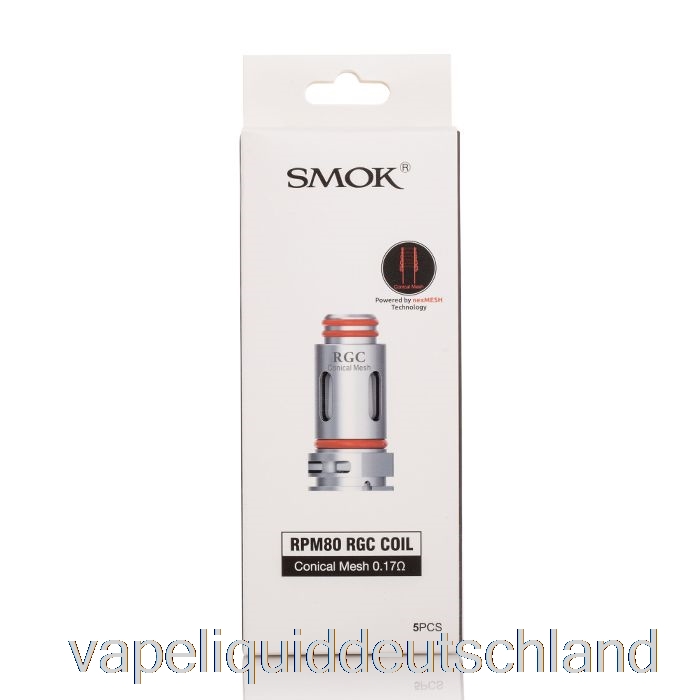 Smok RGC-Ersatzspulen, 0,17 Ohm, Konische Maschenspulen, Vape-Flüssigkeit